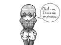 114208 - 1girl aile artist_marielx dialogue garyc.me looking_at_viewer mega_man_(series) mega_man_zx shorts sketch text text_dialogue