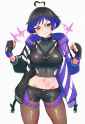 artist_kamidan, artist_wagashi (dagashiya), reina (tekken), heart ahoge, large b s-670466279