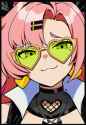 1girl, solo, smug, Nicole demara, zenless zone zero, official art, face focus, h s-1800456498