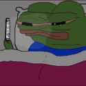 pepelookingatphonebed