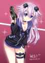 adult baby with gun