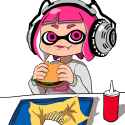 Woomy loves her burgers