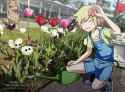 Watering Flowers