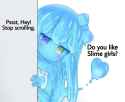 slime peeking