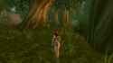 samurai girl running wildly through the woods while magical girl madoka credits song plays at full blast