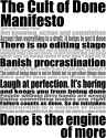 the cult of done