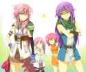 rose haired heroine sister duo