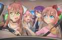 doki doki car roadtrip club monikar