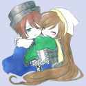 twins hug