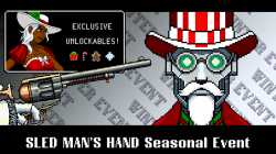 sled man&#039;s hand