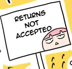 returns not accepted