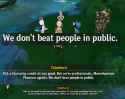 beating people in public