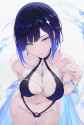 yande.re 1157613 bikini breast_hold genshin_impact qiandaiyiyu swimsuits thong wet yelan full
