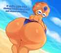 Librarian on the Beach