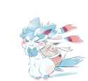 Sylveon carrying its baby