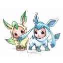 __eevee_glaceon_and_leafeon_pokemon_drawn_by_supbirdy__60285e469164597acb014a271a072863