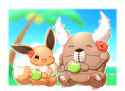 __eevee_and_pinsir_pokemon_drawn_by_mimix__9cb7e1592a98822c134856f2e9c6dd7c