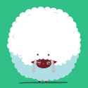 abnormally fluffy sheep