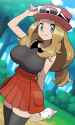 pixai-1832305978644345203-Serena pokemon anime posing milk hold