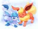 Glaceon and Flareon