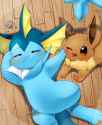 __eevee_and_vaporeon_pokemon_drawn_by_pon_nurunuruparty26__fbd4709457c92f2ce2b1342e58339eda