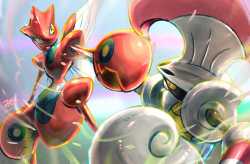 __scizor_and_escavalier_pokemon_and_1_more_drawn_by_null_suke__bbc3537ade200648ada7b6354b5c1bae