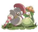 __lilligant_and_escavalier_pokemon_drawn_by_o_o_pixiv_91006494__f73d7c8793c970f6f141d89f9851235e