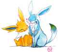 jolteon glaceon love