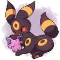 umbreon and espeon plush