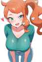 sonia (pokemon), {huge breasts}, artist_ kamidan, very aesthetic, best quality, s-973475085