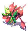 __scizor_and_leavanny_pokemon_drawn_by_iida_mesida_mgmg__51f51ac179d6ef73004ac0cafb10c33d