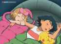 Serena and Ash sleeping