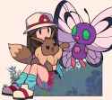 Leaf eevee butterfree