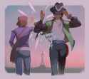 __calem_and_male_protagonist_pokemon_and_2_more_drawn_by_nyantcha__114e334bb103e7216c806e7e20c6dfff