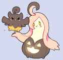 cute pumpkaboo and gourgeist