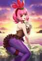 1girl, klara (pokemon), alternate costume, 2__dragalge (cosplay)__, alternate ma s-472202200