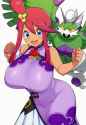 1girl, 1other, skyla (anniversary 2022) (pokemon), tornadus, dynamic pose, huge s-3942820433