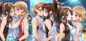 Serena &amp; Hilda Kissing in the Rain