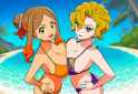 orla (pokemon), briar (pokemon), swimsuit, symmetrical docking, hands on own hip s-1399499727