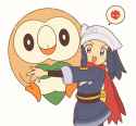 __akari_and_rowlet_pokemon_and_1_more_drawn_by_chueog__141986db5e5a61289bb20e6d79829074