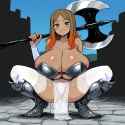 hatching (texture), orla (pokemon), white bridal lingerie, gigantic breasts, sag s-337664107