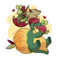 __applin_appletun_and_flapple_pokemon_drawn_by_krystal_fleming__ad2437b8d2fb5af5fa96288912f1c8ed
