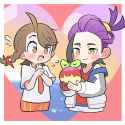 kieran_juliana_and_applin_pokemon_and_1_more_drawn_by_rgurei0529