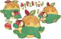 __applin_and_appletun_pokemon_drawn_by_doekis__0350b5519c97e29510cf78543e55114c