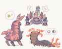 __scolipede_centiskorch_and_drapion_pokemon_drawn_by_akadako__525a6333a03565d17096d063df2e2fcc