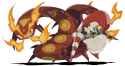 __centiskorch_and_escavalier_pokemon_drawn_by_mashita_mentaiko_omoti__731cf6adb1493b11950ce5d47740ba6e