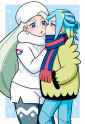 kiss, snowing, s-424072145