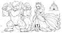 arcanine-ninetales [lineart][2]