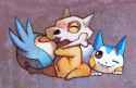 __pachirisu_and_cubone_pokemon_drawn_by_bluekomadori__sample-f5ee7501d51685d74ba772b0dfdaa307