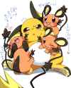 __raichu_and_dedenne_pokemon_drawn_by_eromame__0e2361f94d1980126e860f56b2087c60